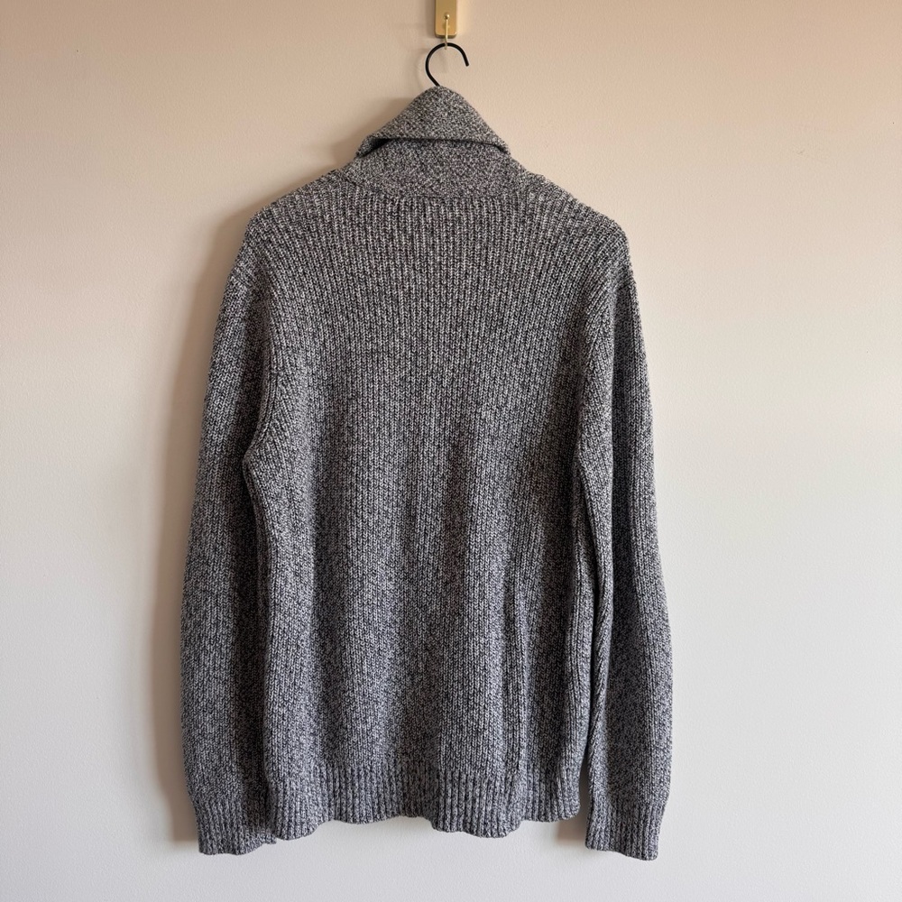 Faherty | Heather Gray Marled Cotton Cashmere Knit Cardigan ~ XL Like New - Picture 11 of 11